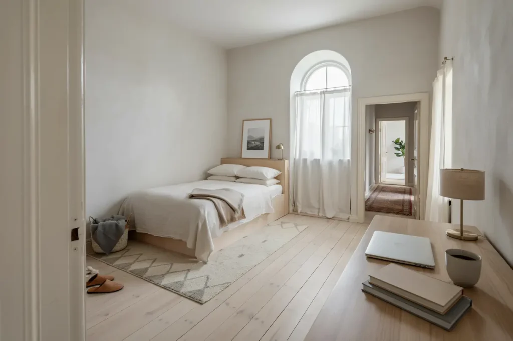 renovering av sovrum och arbetsrum i villa i djursholm